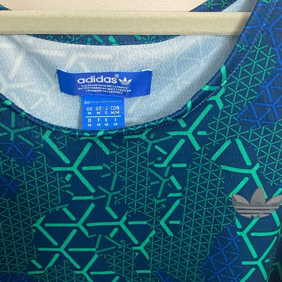 Adidas All Over Print Tank Top Men’s Size M Sport Performance Trefoil.good Condi - Picture 5 of 7